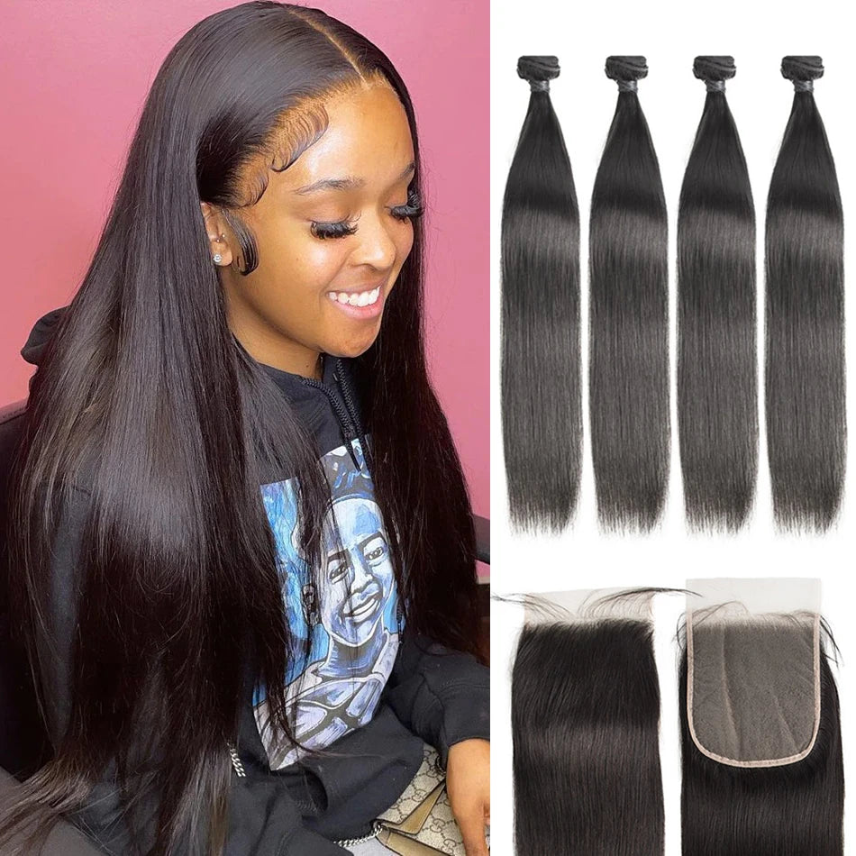 4 Bundles + 1 HD Closure